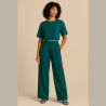 Georgette Crepe PAON Peacock